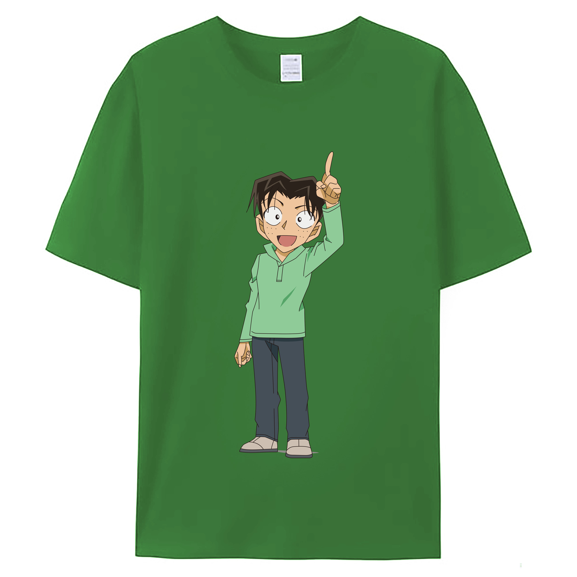 （画像用） 名探偵コナン 円谷 光彦 つぶらや みつひこ Detective Conan Mitch Tennyson レディースカジュアルプリントTシャツ（綿100％）